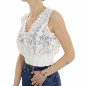 TOP PIZZO MOLLY BRACKEN BIANCO